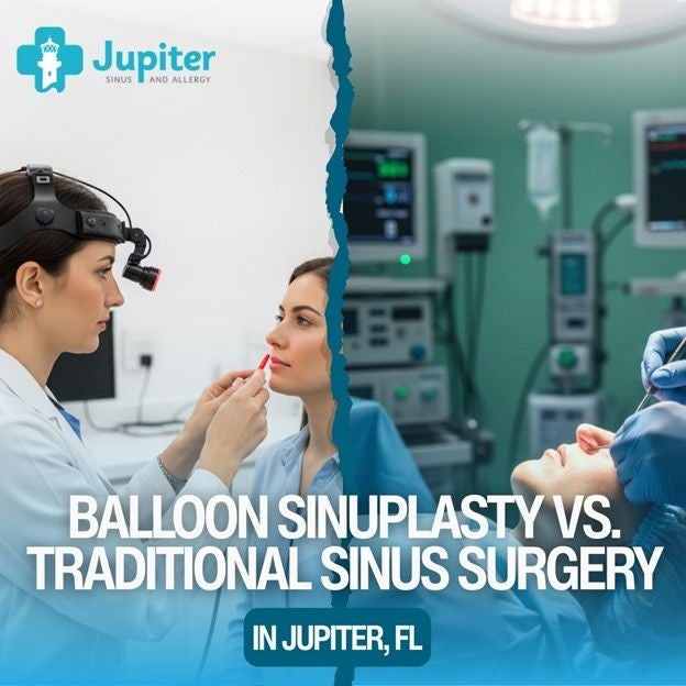 Balloon Sinuplasty vs sinus surgery